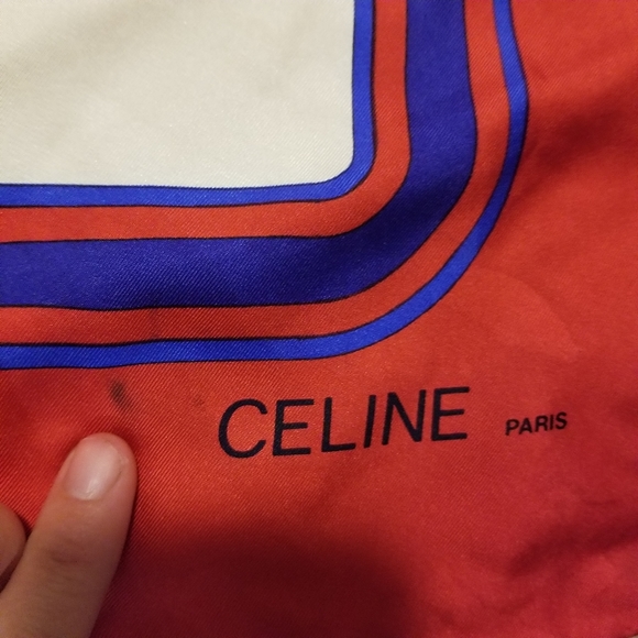 Celine Paris Silk Rolled Edge Vintage Square Equestrian Scarf - Picture 2 of 7